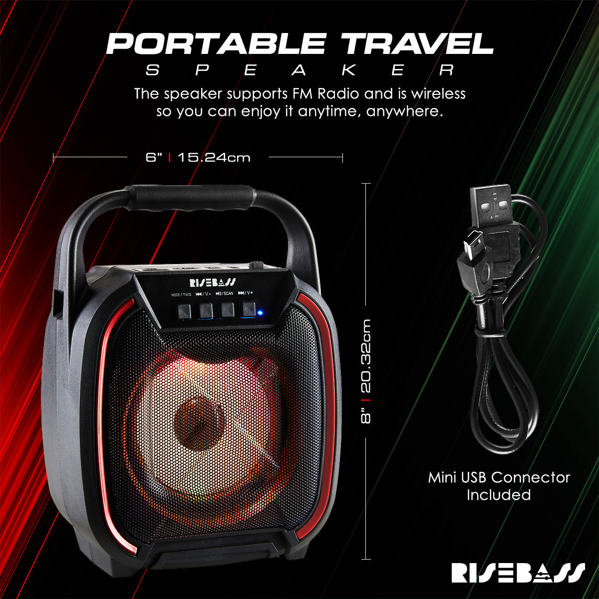 Light Up Wireless Bluetooth Speaker