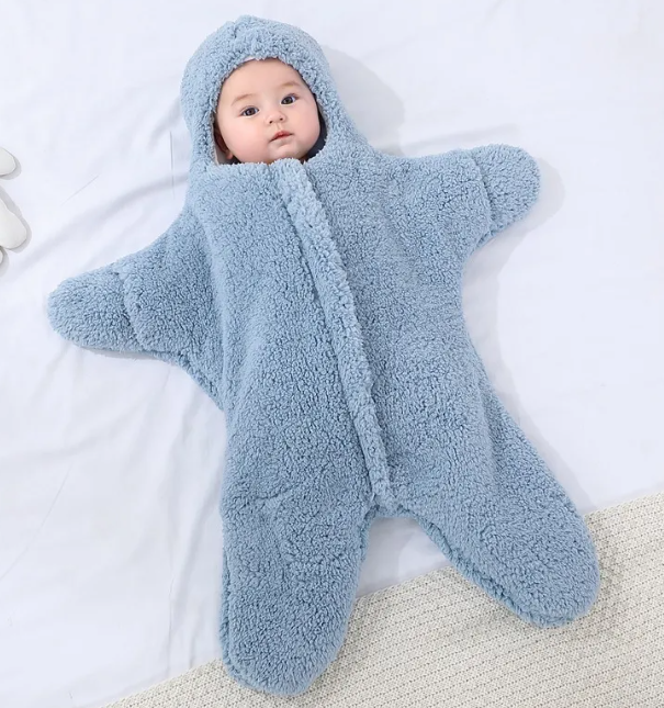 Starfish Baby Swaddle Quilt